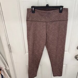 Aerie Brown Patterned Leggings